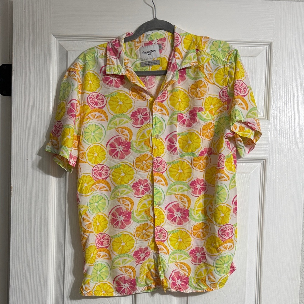 Goodfellow & Co Citrus Print Casual Shirt